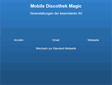 Tablet Screenshot of mobile-discothek-magic.de